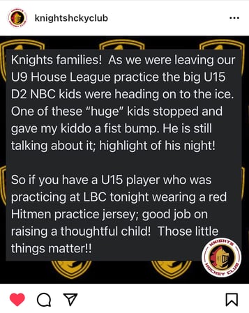 KnightsHckyClub Instagram Post